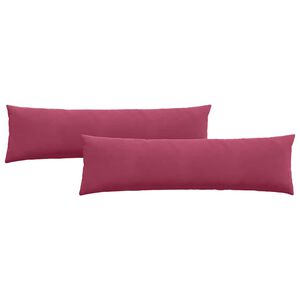 vidaXL Coussins de canap&eacute; 2 pcs Bordeaux 145 x 40 cm