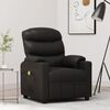 vidaXL Fauteuil de massage Noir Similicuir