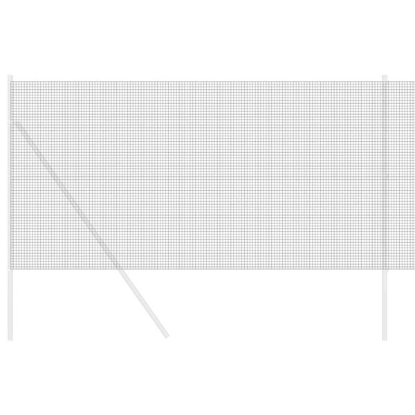 vidaXL Cl&ocirc;ture en fil soud&eacute; Gris 1.2 x 50 m