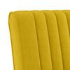 vidaXL Fauteuil sans accoudoirs jaune velours