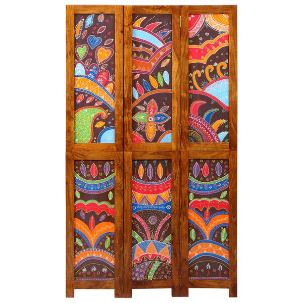 vidaXL Paravent Marron miel 105 x 1,5 x 180 cm Bois d'Acacia Massif