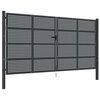 vidaXL Portail de jardin Anthracite 400 x 175 cm Acier