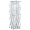 vidaXL Lit sur&eacute;lev&eacute; gabion Argent&eacute; 50 x 50 x 150 cm Acier galvanis&eacute;