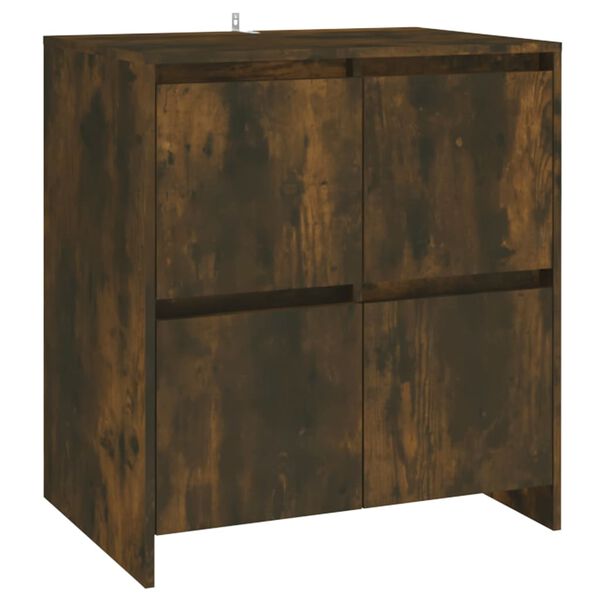 vidaXL Buffet Chêne fumé 70x41x75 cm Bois d'ingénierie