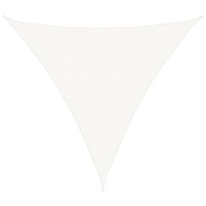 vidaXL Voile d'ombrage PEHD Triangulaire 3,6 x 3,6 x 3,6 m Blanc