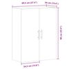 vidaXL Armoire murale vieux bois 69,5x34x90 cm