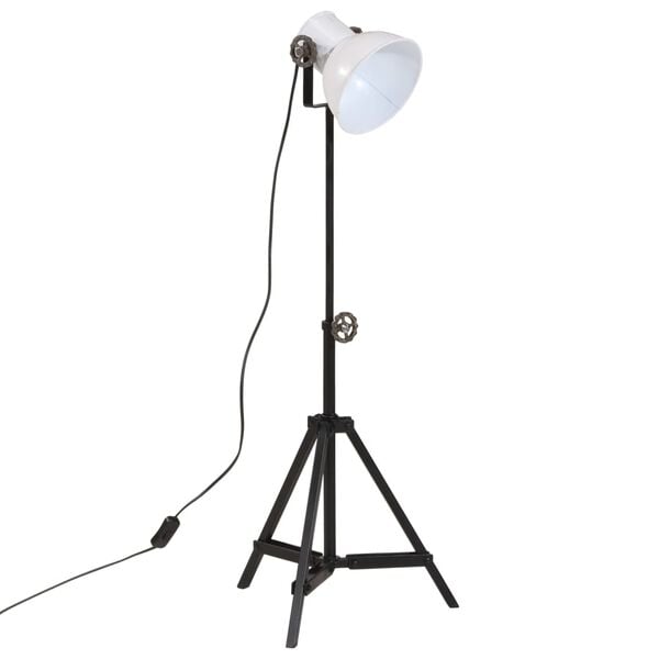 vidaXL Lampadaire 25 W blanc 35x35x65/95 cm E27