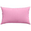 vidaXL Coussins de canapé 2 pcs Rose 50 x 30 cm tissu