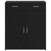 vidaXL Armoire de rangement avec tiroir Chêne noir 80 x 42.5 x 93.5 cm