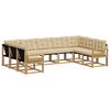 vidaXL Ensemble de canap&eacute;s d'ext&eacute;rieur 9 pc Blanc et Beige