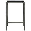 vidaXL Ensemble de bar de jardin 5 pcs et coussins Résine tressée Gris
