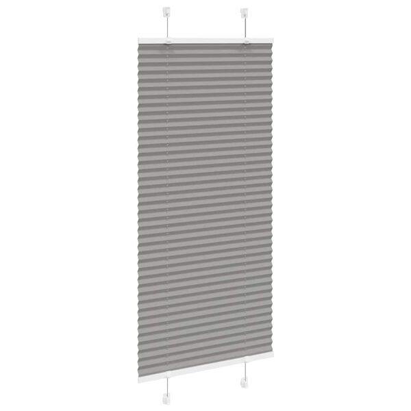 vidaXL Store pliss&eacute; anthracite 60x100 cm largeur du tissu 59,4 cm