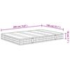 vidaXL Matelas &agrave; ressorts bonnell moyen 140x200 cm