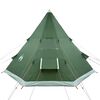 vidaXL Tente de camping tipi 4 personnes vert imperm&eacute;able