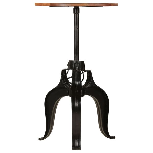 vidaXL Table de bar Bois de r&eacute;cup&eacute;ration massif 60x(76-110) cm