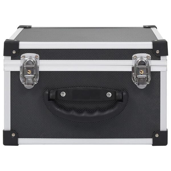 vidaXL &Eacute;tui de CD pour 40 CD Aluminium ABS Noir