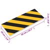 vidaXL Protecteurs de mur 6 pcs Jaune et noir 50x10x2 cm Mousse EVA