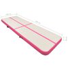 vidaXL Tapis gonflable de gymnastique avec pompe 500x100x20cm PVC Rose