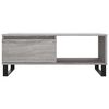vidaXL Table basse Sonoma gris 90x50x36,5 cm Bois d'ingénierie