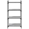 vidaXL Biblioth&egrave;que &agrave; 4 niveaux sonoma gris 60x30x120 cm