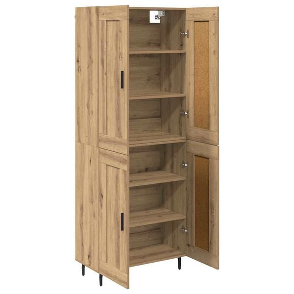 vidaXL Haut Armoire 2 pcs Ch&ecirc;ne artisanal Bois d'ing&eacute;nierie