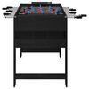 vidaXL Table de Foosball Ch&ecirc;ne Noir 125 x 60,5 x 80 cm