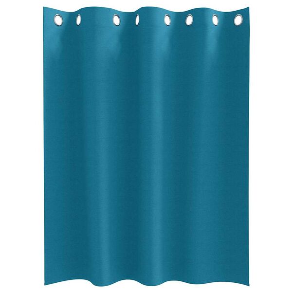 vidaXL Rideaux occultants avec anneaux 2 pcs Turquoise 140 x 140 cm