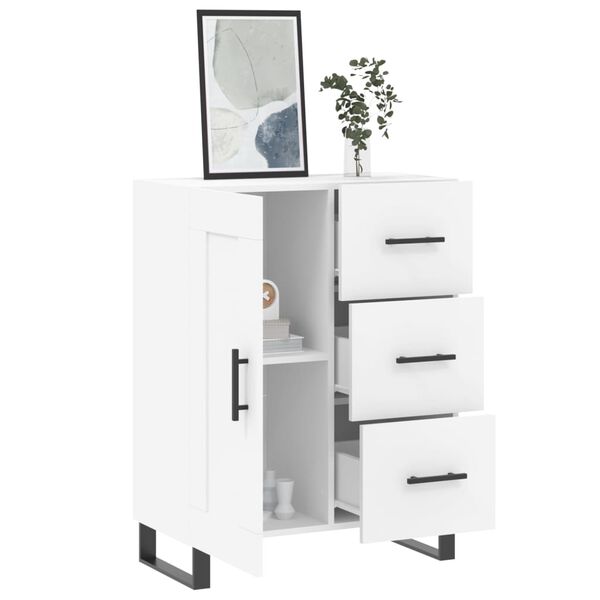 vidaXL Buffet blanc 69,5x34x90 cm bois d'ingénierie