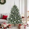 vidaXL Sapin de No&euml;l artificiel Vert 150 cm PVC, plastique et acier
