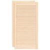 vidaXL Portes d'armoire &agrave; persiennes 2 pcs 99,3x49,4 cm pin massif