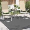 vidaXL Tapis de surface Carr&eacute; HUARTE Anthracite 200 x 200 cm Polyester