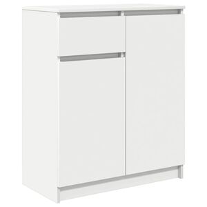 vidaXL Buffet avec tiroir blanc 71x35x84 cm bois d'ing&eacute;nierie