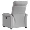 vidaXL Fauteuil inclinable &eacute;lectrique gris nuage tissu
