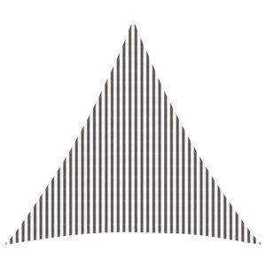 vidaXL Voile d'ombre 6 x 6 x 6 m HDPE Triangulaire Gris clair et blanc