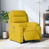 vidaXL Fauteuil inclinable de massage &eacute;lectrique jaune velours
