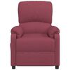 vidaXL Fauteuil &eacute;lectrique de massage Bordeaux Tissu