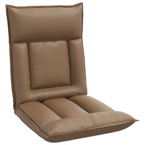 vidaXL Fauteuil de sol Cappuccino 55 x 61 x 70 cm Simili cuir