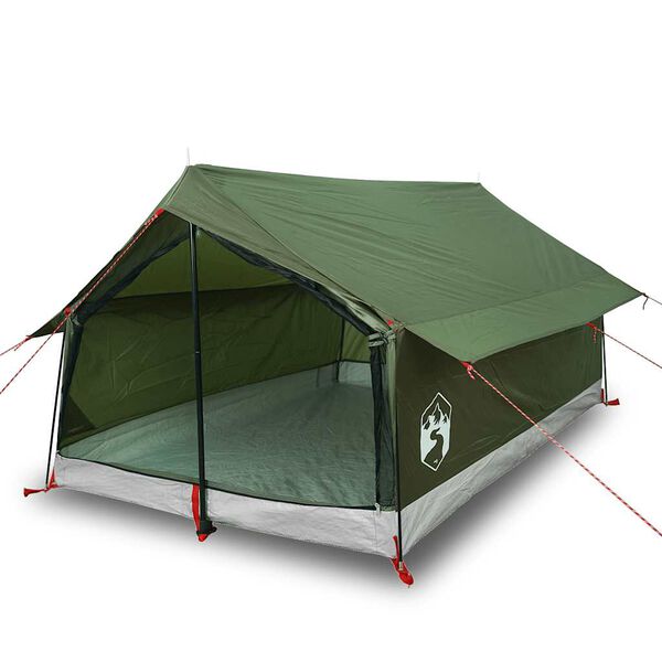 vidaXL Tente de camping 2 personnes vert olive imperm&eacute;able