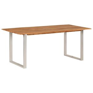 vidaXL Table de salle &agrave; manger 180x90x76 cm Bois d'acacia massif