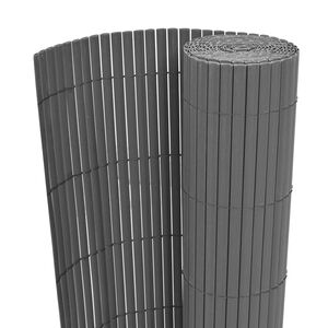 vidaXL Cl&ocirc;ture de jardin Gris 150 x 300 cm PVC