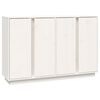 vidaXL Buffet Blanc 120x35x80 cm Bois massif de pin