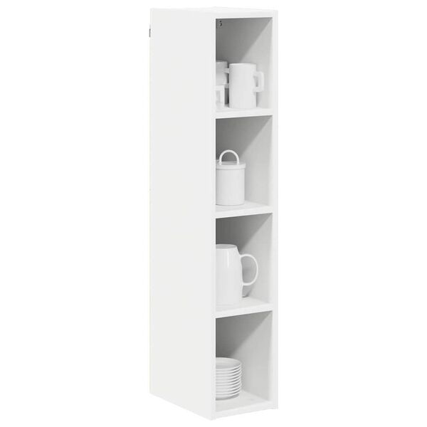 vidaXL Armoire suspendue Blanc 20 x 29,5 x 100 cm Bois d'ing&eacute;nierie