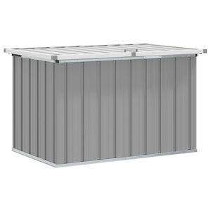 vidaXL Bo&icirc;te de rangement de jardin Gris 109x67x65 cm
