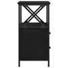 vidaXL Cabinet de chevet 2 pcs Ch&ecirc;ne noir 34 x 35,5 x 70 cm