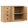 vidaXL Buffet avec tiroirs VIGO 113x40x75 cm bois massif de pin