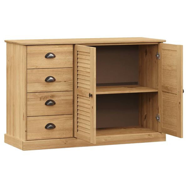 vidaXL Buffet avec tiroirs VIGO 113x40x75 cm bois massif de pin