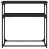 vidaXL Table console noir 75x35,5x75 cm bois d'ingénierie