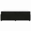 vidaXL Cadre de lit avec matelas Noir 100 x 200 cm tissu