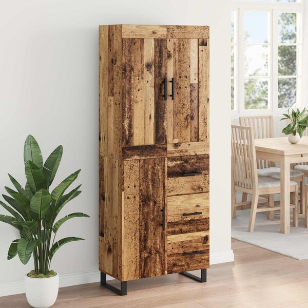 vidaXL Haut Armoire Bois ancien 69,5 x 34 x 180 cm Bois d'ing&eacute;nierie