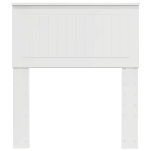 vidaXL T&ecirc;te de lit Blanc Brillant 75 cm Bois d'ing&eacute;nierie